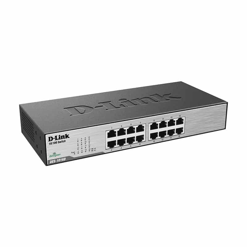 سوییچ 16 پورت غیر مدیریتی و دسکتاپ دی-لینک مدل DES-1016D