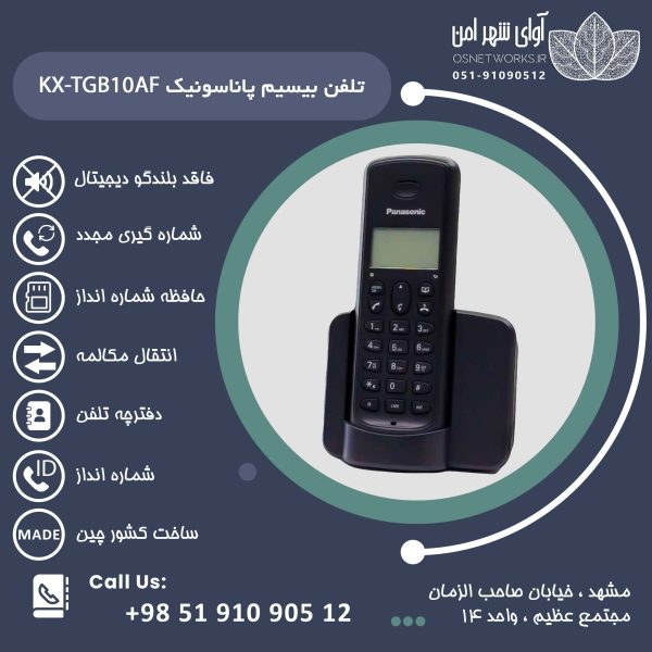 تلفن بیسیم پاناسونیک مدل KX-TGB10AF2