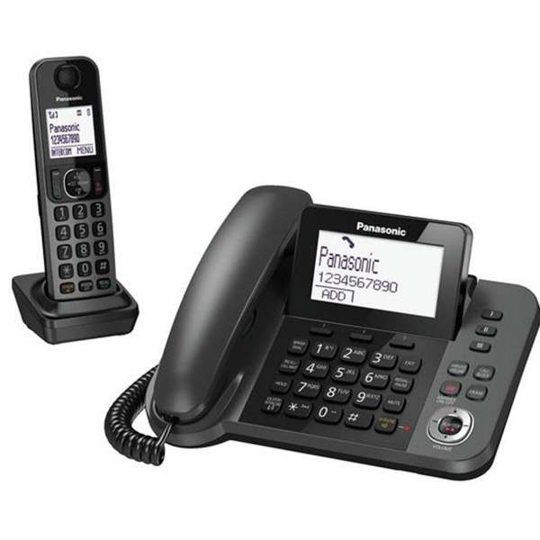 تلفن بیسیم پاناسونیک مدل KX-TGF320BX ساخت مالزی | یک ثابت و یک بیسیم Panasonic KX-TGF320BX digital Phone Made in Malaysia