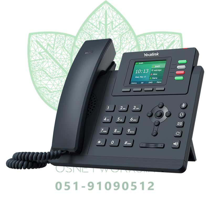 تلفن رومیزی تحت شبکه یالینک مدل T33P- ارتباط گستر آوای شهر امن - 05191090512