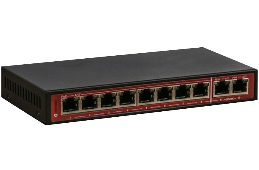 سوئیچ شبکه 8 پورت ایزیگیگز مدل EG-SWU-1401-10GP