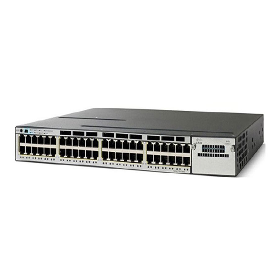 سوئیچ 48 پورت POE سیسکو مدل WS-3750X-48P-L