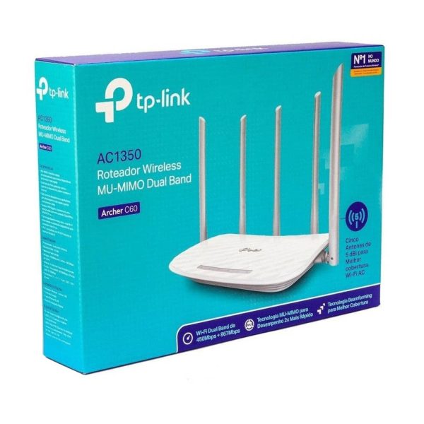 روتر بی سیم AC1350 دو باند تی پی لینک مدل Archer C60